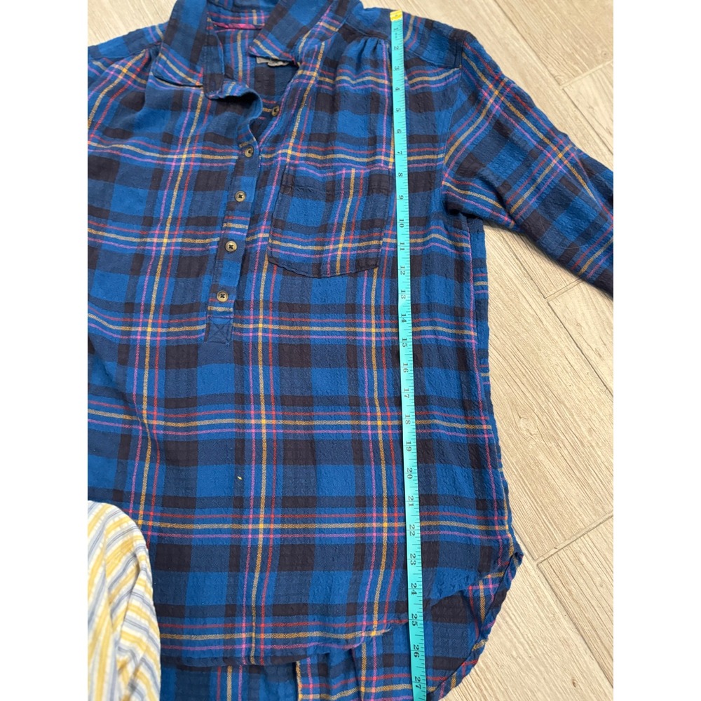Anthropologie Isadora Plaid‎ Button-Back Tunic Size S - Picture 10 of 12